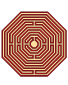 labyrint in de vorm van een zeshoek