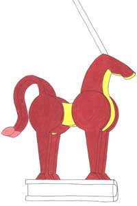 tekening van het paard