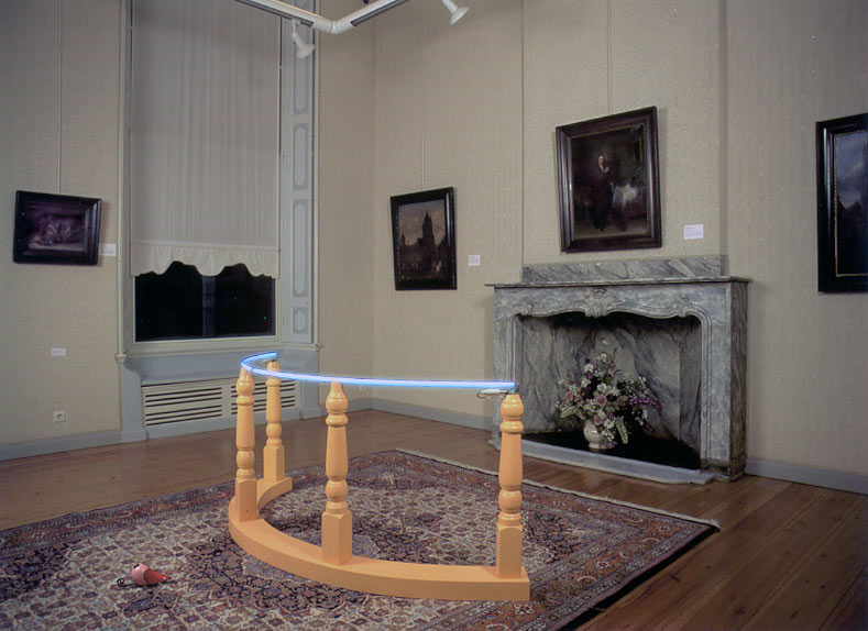 Oncomouse in een van de zalen van het Stedelijk museum in Zwolle